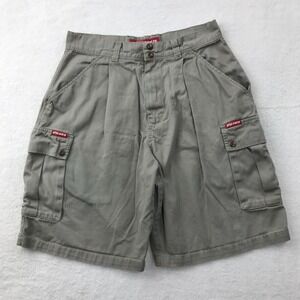 Vintage 90s Y2K RP55 Cargo Shorts Mens 34 Hip Hop Loose Fit Retro Military Beige